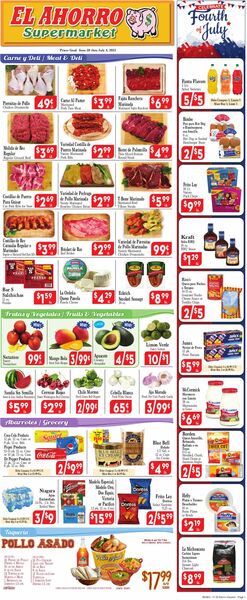 Catalogue El Ahorro Supermarket from 06/28/2023