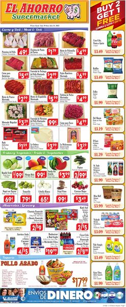 Catalogue El Ahorro Supermarket from 07/19/2023