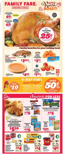 Catalogue Family Fare -  Thanksgiving Ad 2019 from 11/17/2019