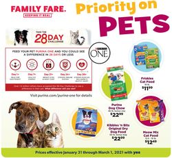 Catalogue Family Fare Pets 2021 from 01/31/2021