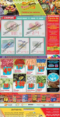 Catalogue Fiesta Foods SuperMarkets from 03/11/2020