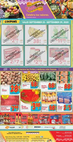 Catalogue Fiesta Foods SuperMarkets from 09/23/2020