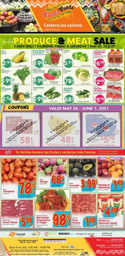 Catalogue Fiesta Foods SuperMarkets from 05/26/2021