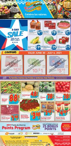 Catalogue Fiesta Foods SuperMarkets from 06/30/2021