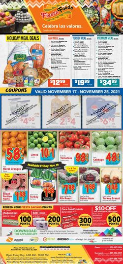 Catalogue Fiesta Foods SuperMarkets HOLIDAY 2021 from 11/17/2021