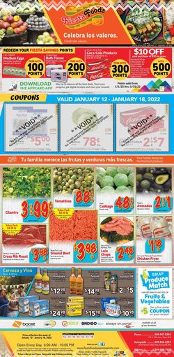 Catalogue Fiesta Foods SuperMarkets from 01/12/2022