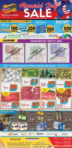 Catalogue Fiesta Foods SuperMarkets from 05/25/2022