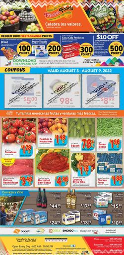 Catalogue Fiesta Foods SuperMarkets from 08/03/2022