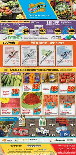 Catalogue Fiesta Foods SuperMarkets from 05/31/2023