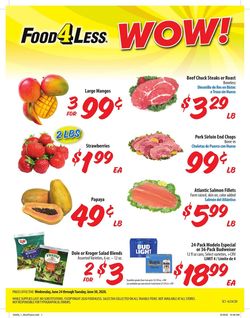 Catalogue Food 4 Less from 06/24/2020