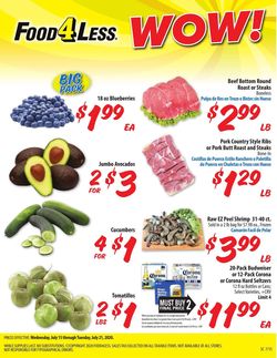 Catalogue Food 4 Less from 07/15/2020
