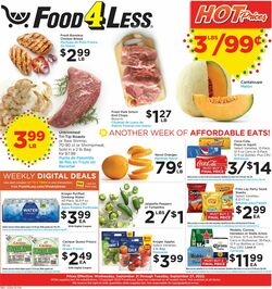Catalogue Food 4 Less from 09/21/2022