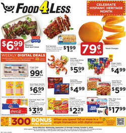 Catalogue Food 4 Less from 09/27/2023