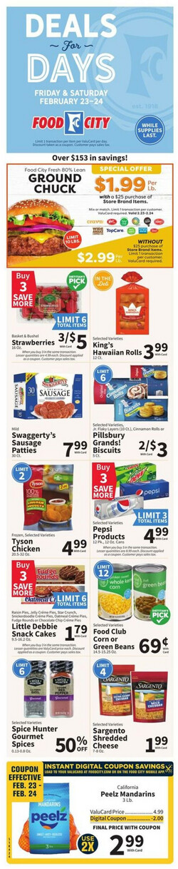 Catalogue Food City from 02/21/2024