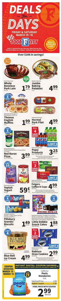 Catalogue Food City from 03/13/2024