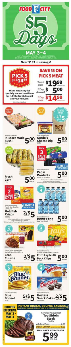 Catalogue Food City from 05/01/2024