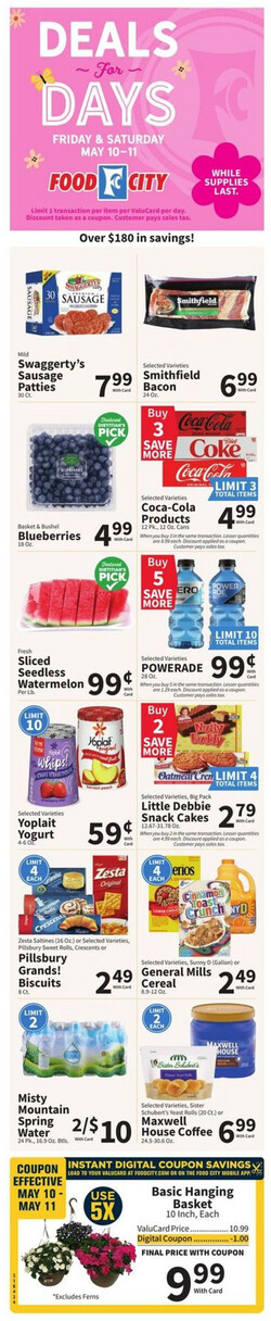 Current weekly ad Food City