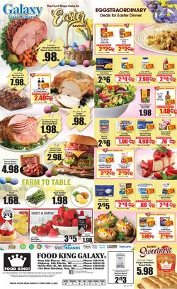 Catalogue Food King Easter 2021 from 03/31/2021