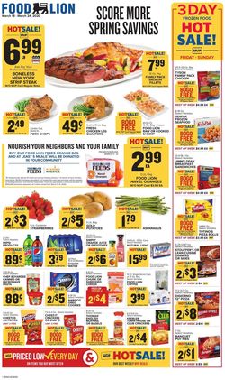 Catalogue Food Lion from 03/18/2020