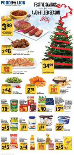 Catalogue Food Lion Black Friday 2020 from 11/27/2020