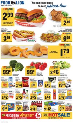 Catalogue Food Lion from 07/20/2022