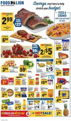 Catalogue Food Lion from 10/12/2022