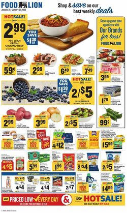 Catalogue Food Lion from 01/25/2023