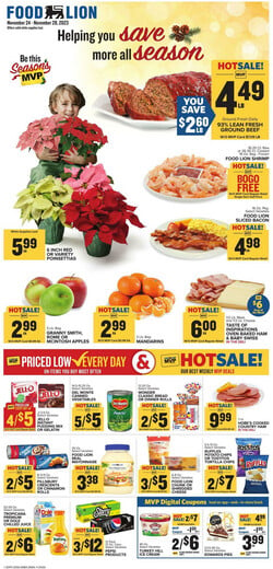 Catalogue Food Lion from 11/24/2023