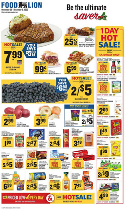 Current Cyber Monday and Black Friday ad Food Lion