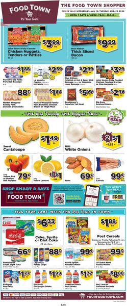 Catalogue Food Town from 08/19/2020