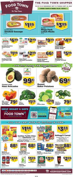 Catalogue Food Town from 09/16/2020