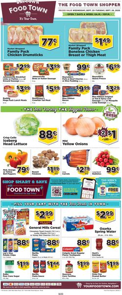 Catalogue Food Town from 09/23/2020
