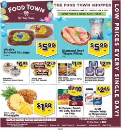 Catalogue Food Town from 03/31/2021