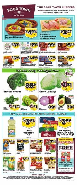 Catalogue Food Town from 09/14/2022
