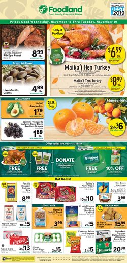 Catalogue Foodland from 11/13/2019