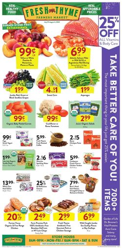 Catalogue Fresh Thyme from 07/29/2020