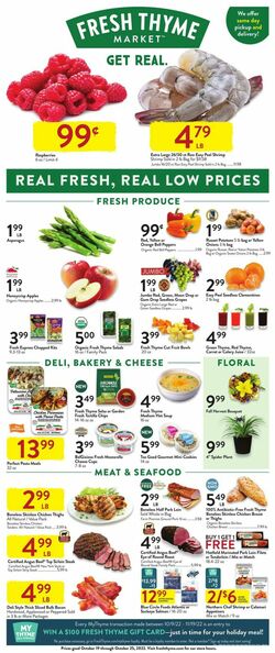 Catalogue Fresh Thyme from 10/19/2022