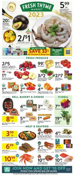 Catalogue Fresh Thyme from 12/26/2022