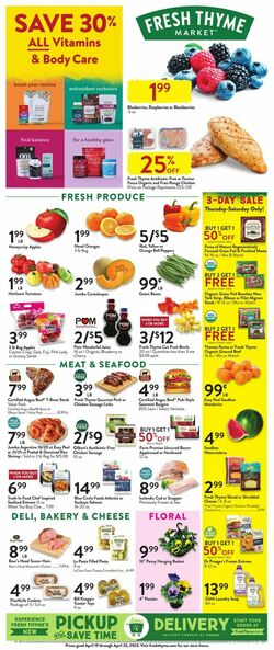 Catalogue Fresh Thyme from 04/19/2023