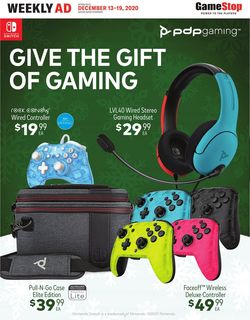 Catalogue Game Stop Gift of Gaming 2020 from 12/13/2020