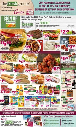 Catalogue Gerrity's Supermarkets from 09/11/2022