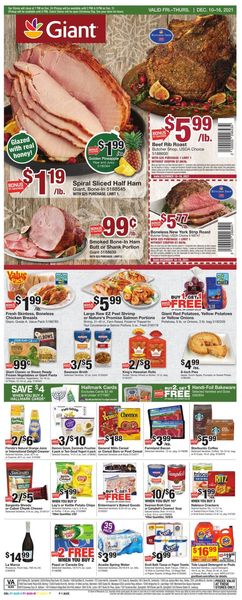 Catalogue Giant Food HOLIDAY 2021 from 12/10/2021