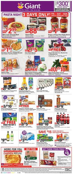 Catalogue Giant Food from 02/18/2022