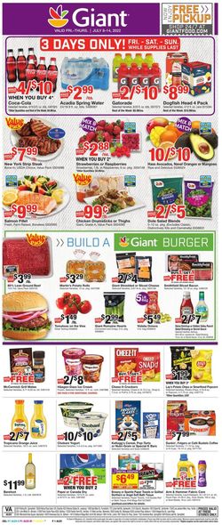 Catalogue Giant Food from 07/08/2022
