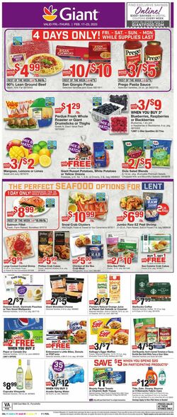 Catalogue Giant Food from 02/17/2023