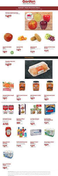 Catalogue Gordon Food Service Store from 10/11/2020