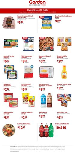Catalogue Gordon Food Service Store from 11/15/2020