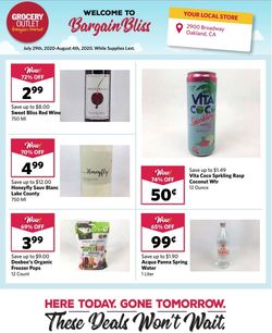 Catalogue Grocery Outlet from 07/29/2020