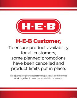 Catalogue H-E-B from 03/18/2020