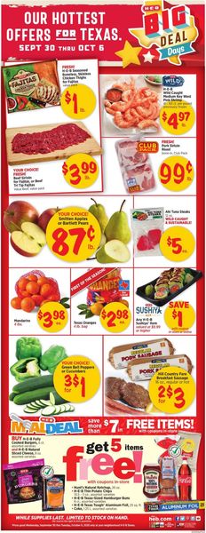 Catalogue H-E-B from 09/30/2020